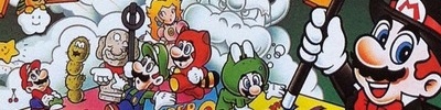 Banner Super Mario All-Stars and Super Mario World