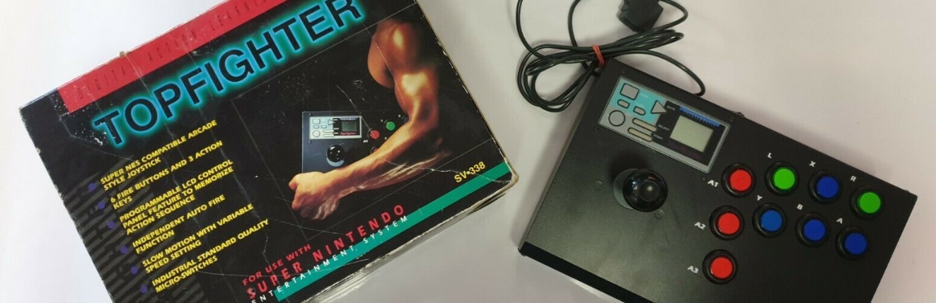Banner Top Fighter Arcade-Style Joystick