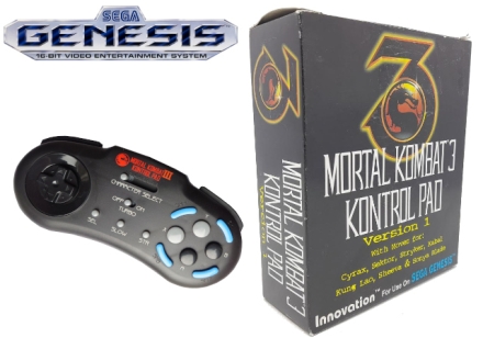 Sega Genesis - Mortal Kombat III Kontrol Pad in Doos voor Super Nintendo