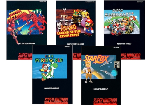 Boxshot Handleidingen SNES Games