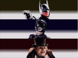 Batman, Catwoman & il bizzarro, sinistro Penguin. I protagonisti di questo gioco.