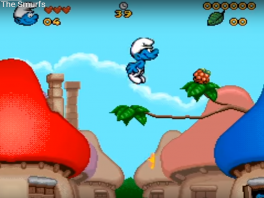 The Smurfs example of level 1. Play, run, jump, and collect the items to progress to the next level!