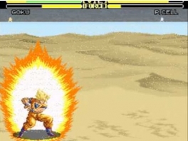 Volgens mij heeft Goku hier z’n tegenstander al uit beeld geblazen.