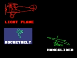 Extreme sporten zijn van alle tijden. In Pilotwings heb je keuze uit 3!