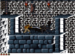 Sword fight against a skeleton, you’ll pierce right through.