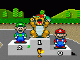 Karten is misschien wel het enige waarin Bowser zo nu en dan van de Mario-broers kan winnen...