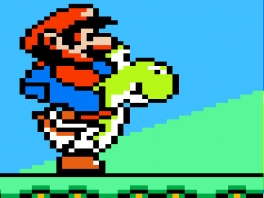 Dit spel voegde als eerste de mogelijkheid toe om op Yoshi te zitten