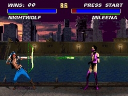 Mooie special move van Nightwolf! Vang jij die pijl even?