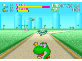 Según parece, Yoshi ha sido alcanzado o ha bebido demasiado...