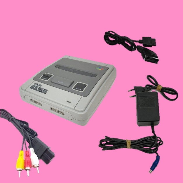 losse snes console losse voeding en kabels