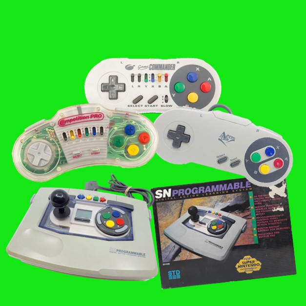 SNES controllers joysticks en pro pads