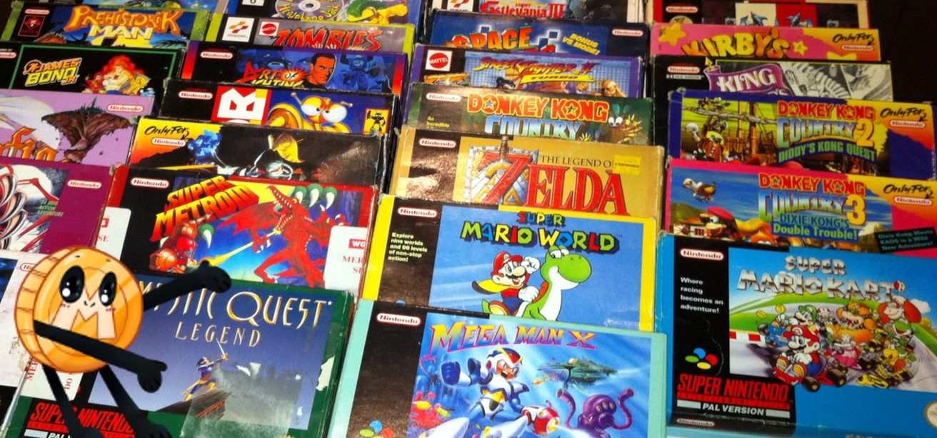 SNES games in doos / CIB voor verzamelaars